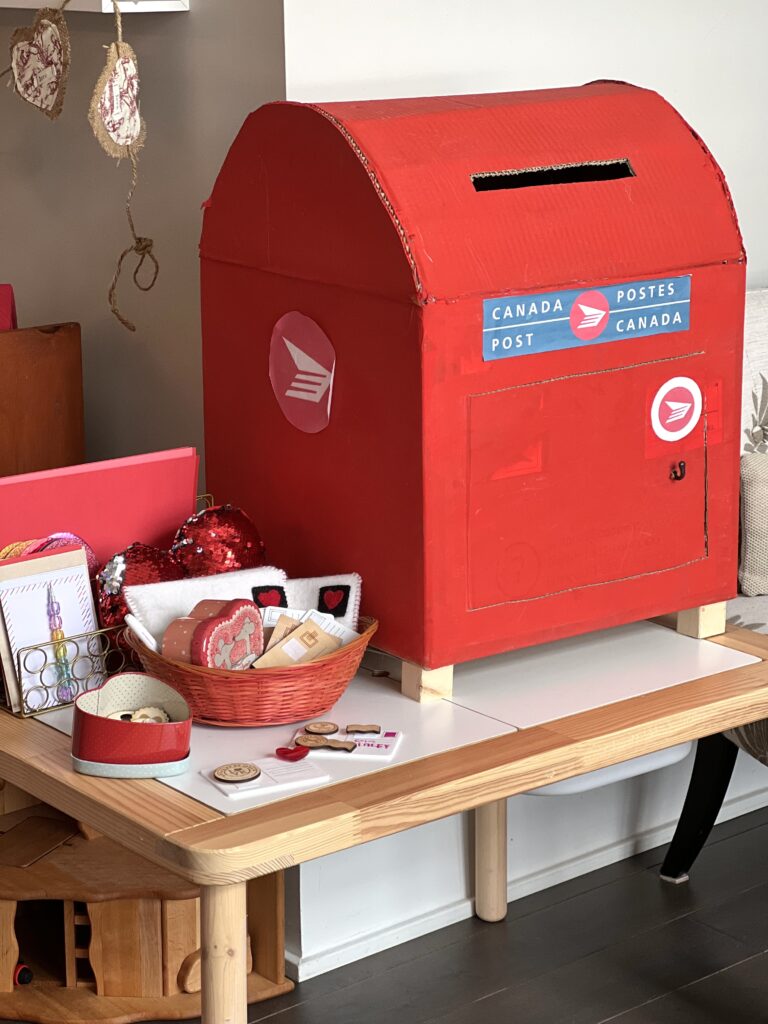 valentine's day cardboard mailbox