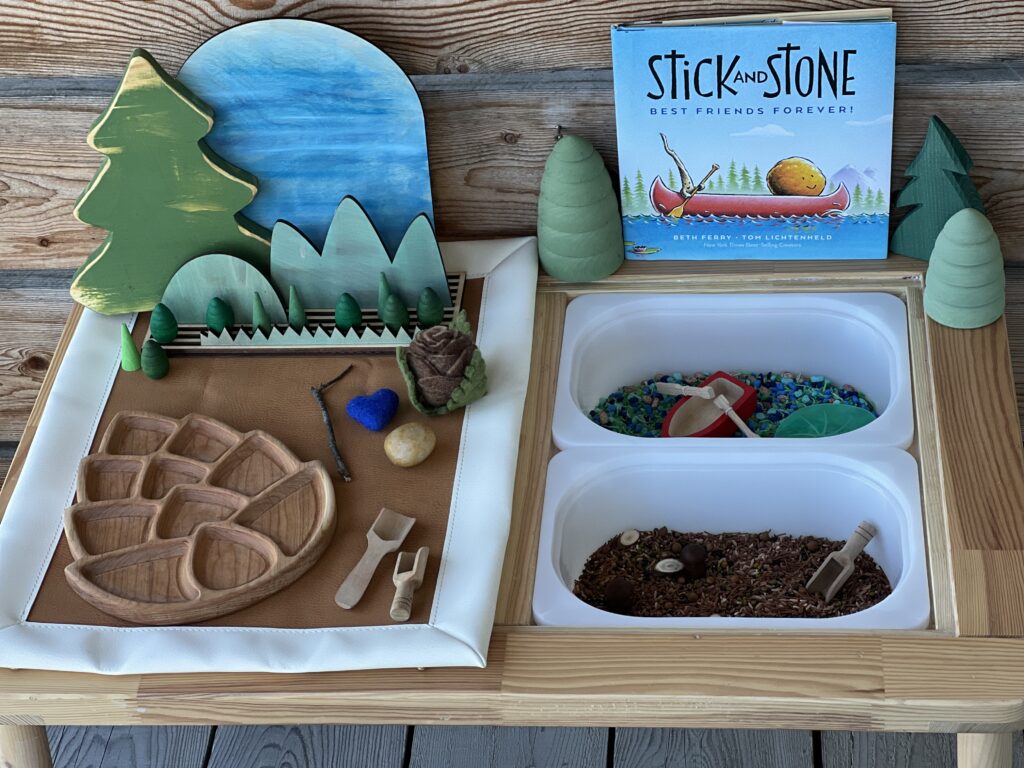 Stick and Stone book play