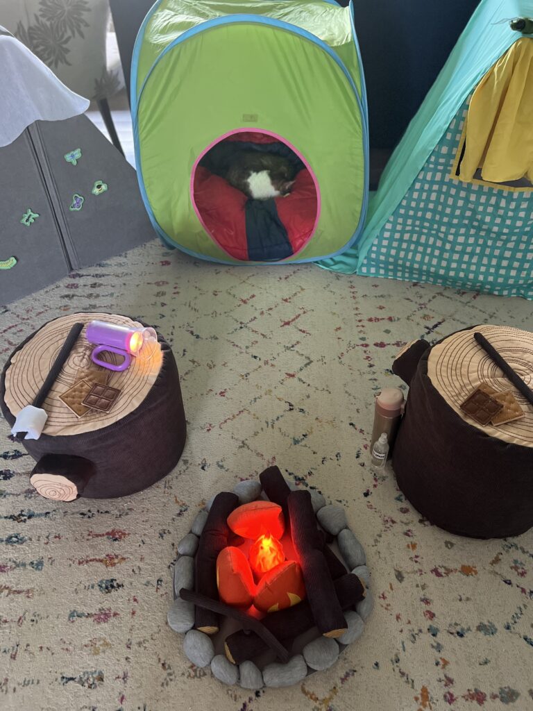 dramatic play camping