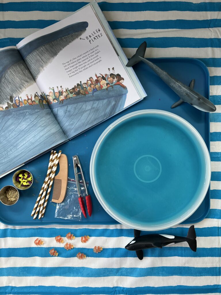 how to eat like a whale play-based learning activity