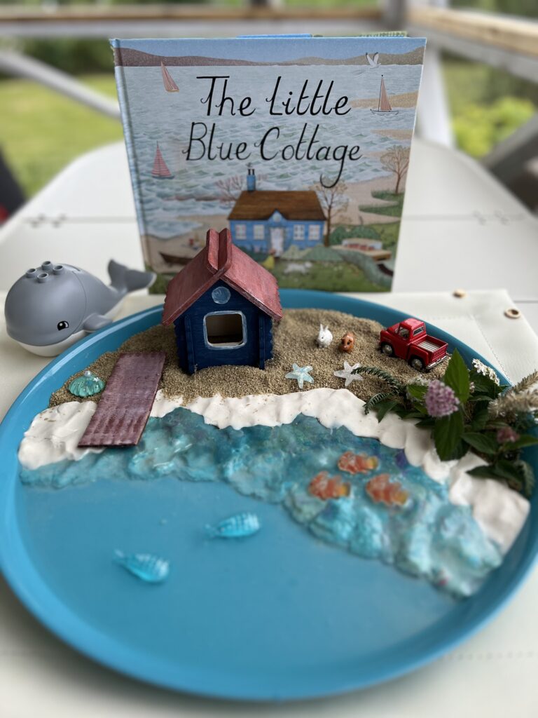 The Little Blue Cottage book play