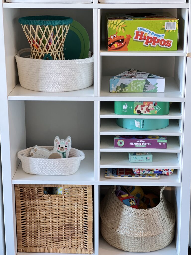 IKEA shelf puzzles and games