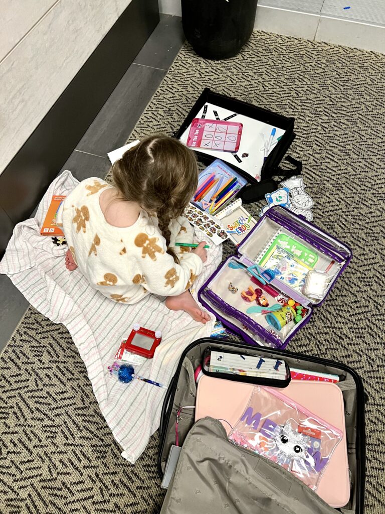 kid activities while waiting in airport