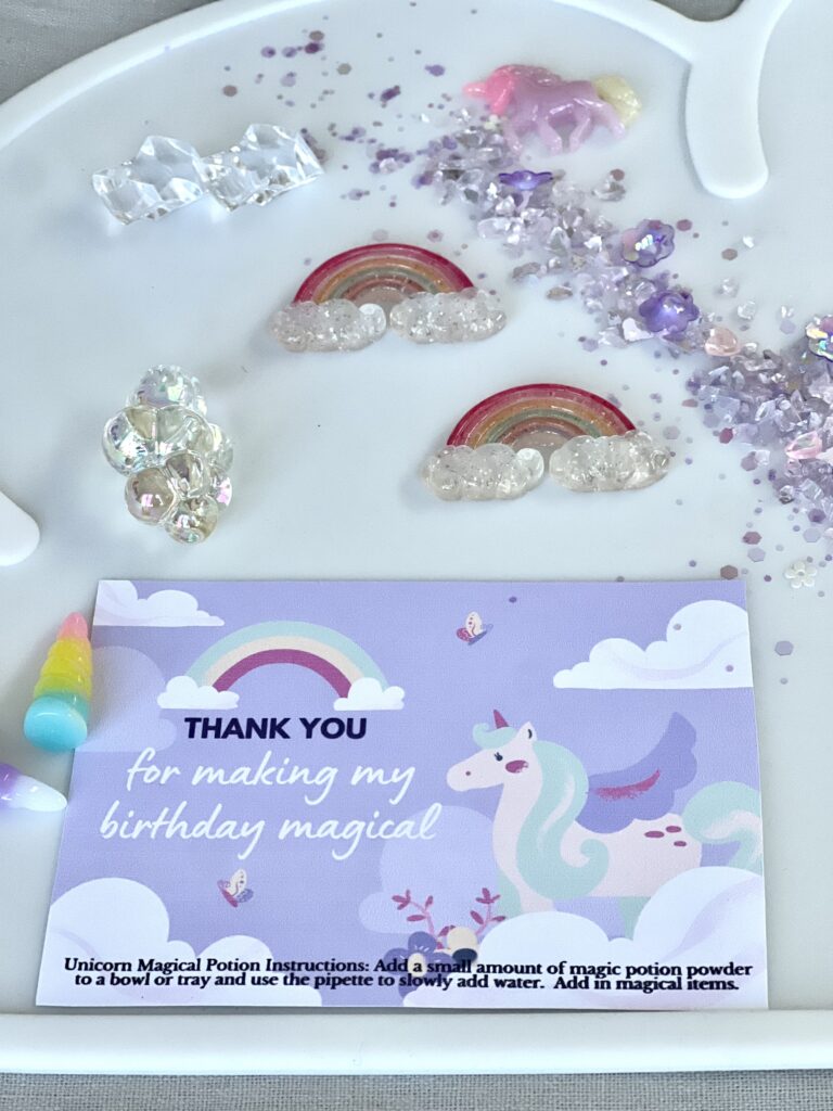 unicorn potion label