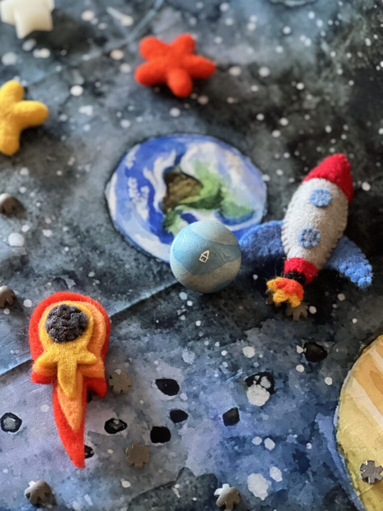 felt space toys