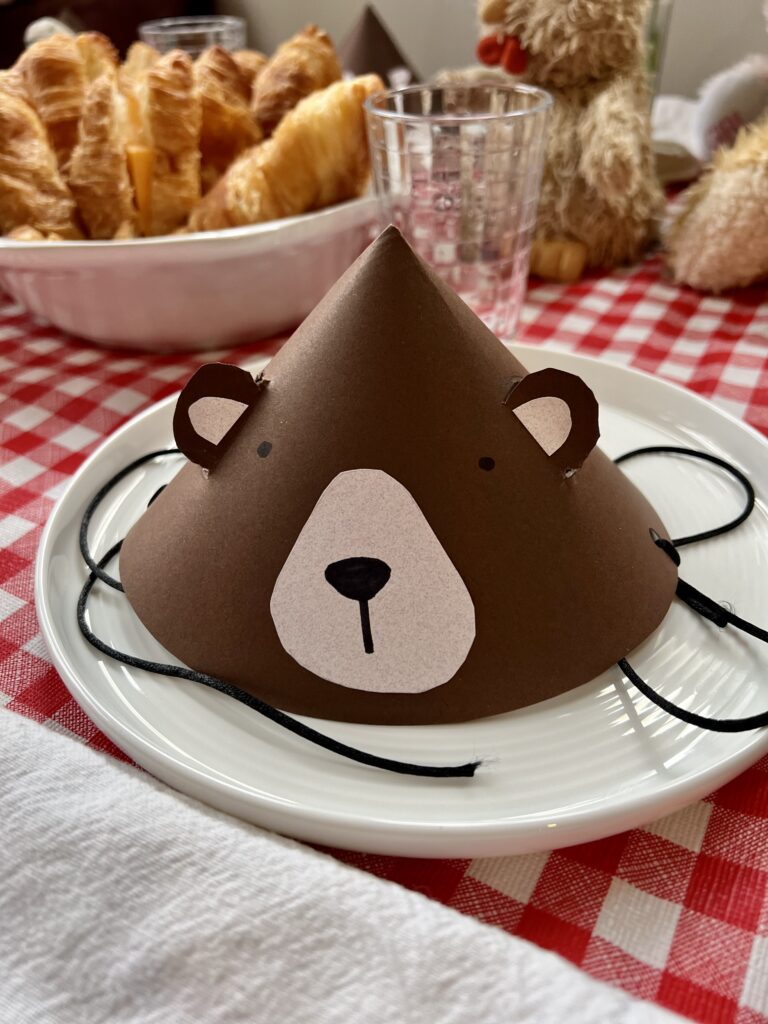 diy bear party hat