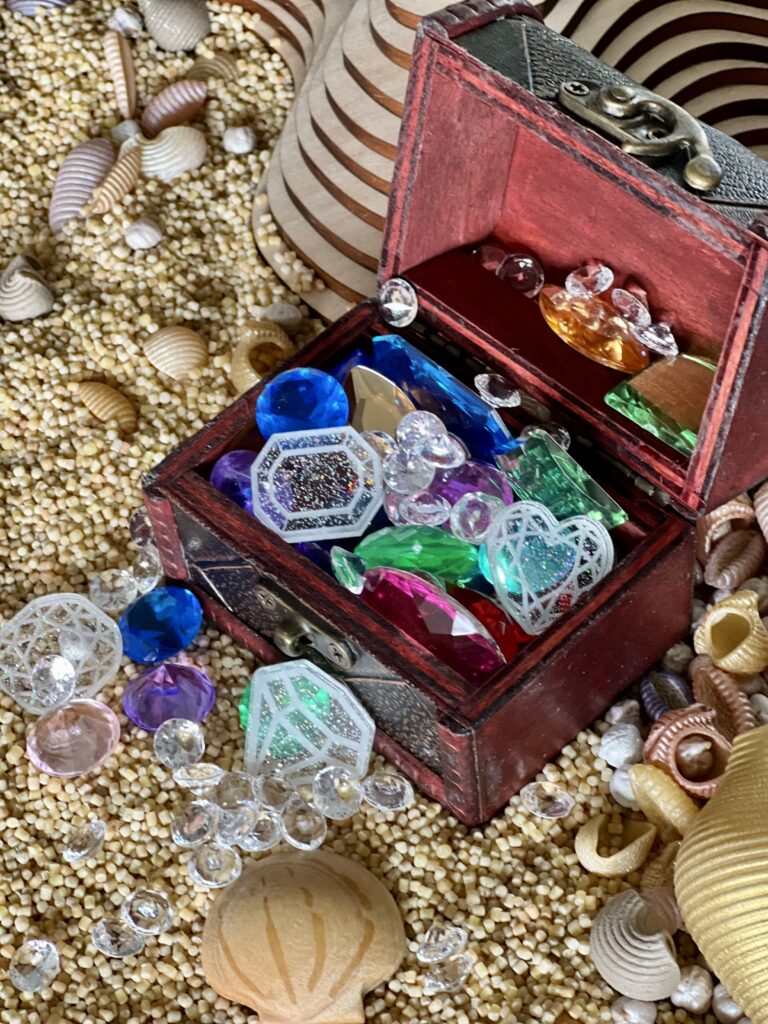 treasure chest sensory play