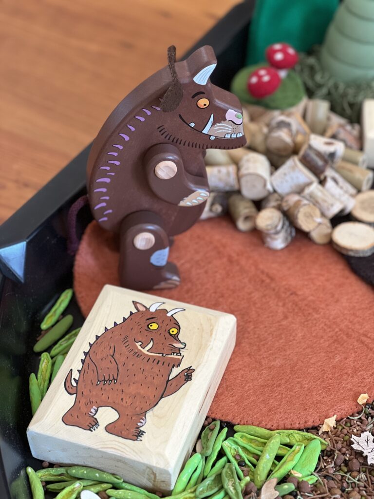 the gruffalo character toy and story block